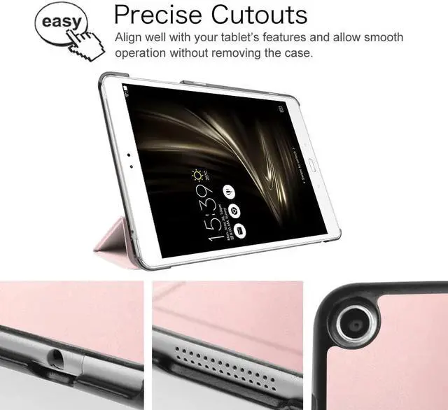 Alt view image 3 of 7 - Case for ASUS ZenPad 3S 10 Z500M (NOT FIT Model# Z500KL) - [Slim Shell] Ultra Lightweight Stand Cover with Auto Sleep / Wake for ASUS ZenPad 3S 10 (Z500M ONLY) 9.7 inch Tablet