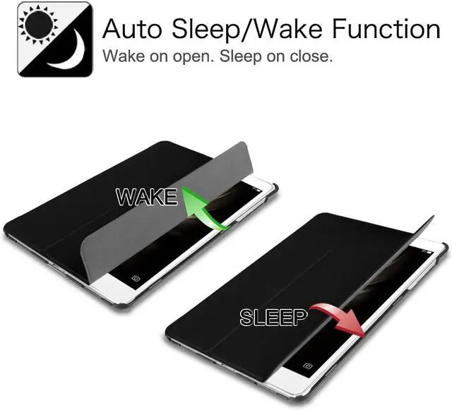 Alt view image 7 of 7 - Case for ASUS ZenPad 3S 10 Z500M (NOT FIT Model# Z500KL) - [Slim Shell] Ultra Lightweight Stand Cover with Auto Sleep / Wake for ASUS ZenPad 3S 10 (Z500M ONLY) 9.7 inch Tablet