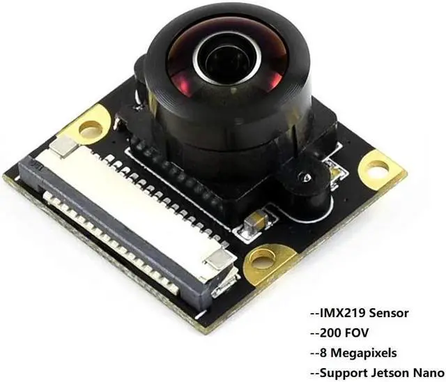 Alt view image 3 of 7 - IMX219-200 Camera for Jetson Nano Developer Kit 8MP Camera Module with IMX219 Sensor 3280 × 2464 Resolution 200 Degree Wide Angle of View Suits for AI Projects
