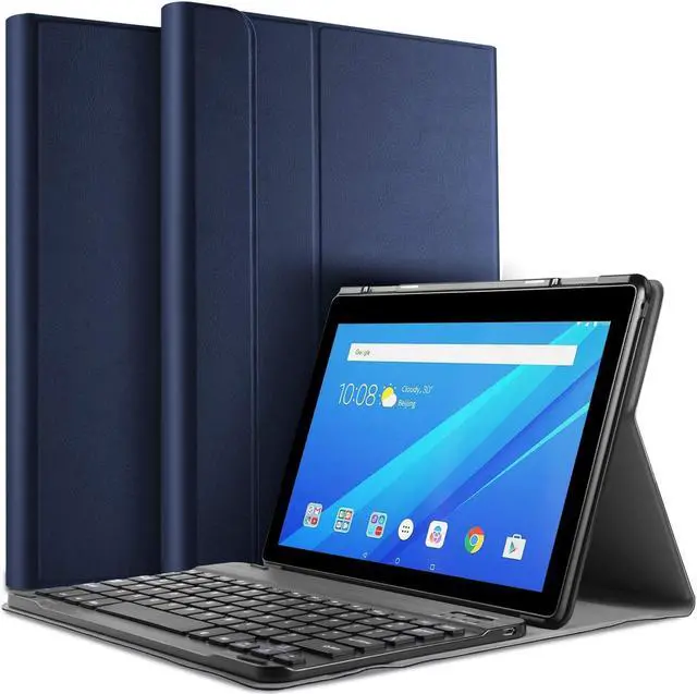 Main image of Keyboard Case for Lenovo TAB M10 Tablet TB-X605F TB-X605L Removable Detachable PU Leather Bluetooth Keyboard Cover for Lenovo TAB M10 Tablet