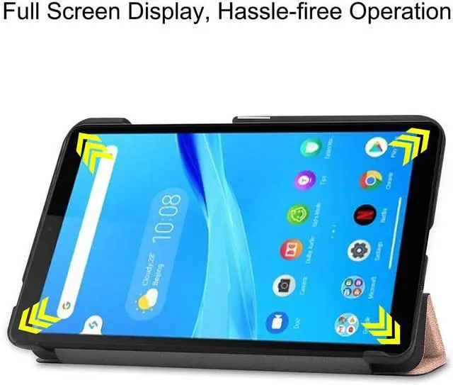 Alt view image 7 of 7 - Case Compatible with Lenovo Tab M7 TB-7305F 7" Tablet, Slim Lightweight Smart Shell Stand Cover Case Fit Lenovo Tab M7 TB-7305F (7")/Tab M7 (2nd Gen), Not Fit Other Models - Black