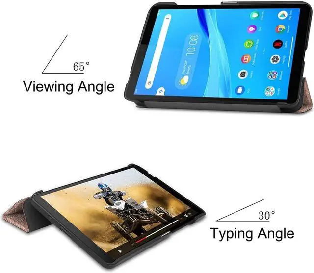 Alt view image 3 of 7 - Case Compatible with Lenovo Tab M7 TB-7305F 7" Tablet, Slim Lightweight Smart Shell Stand Cover Case Fit Lenovo Tab M7 TB-7305F (7")/Tab M7 (2nd Gen), Not Fit Other Models - Black