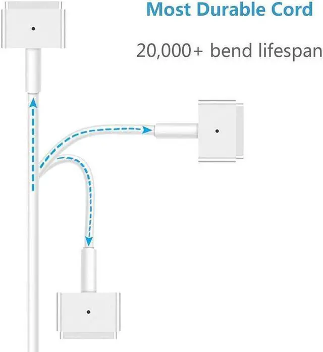 Alt view image 3 of 7 - Mac Book Pro Charger AC 85w Magsafe 2 Power Adapter Magnetic T-Tip Connector Charger for Mac Book Pro 13/15/17 Inch with Retina Display (After Mid 2012 Models)