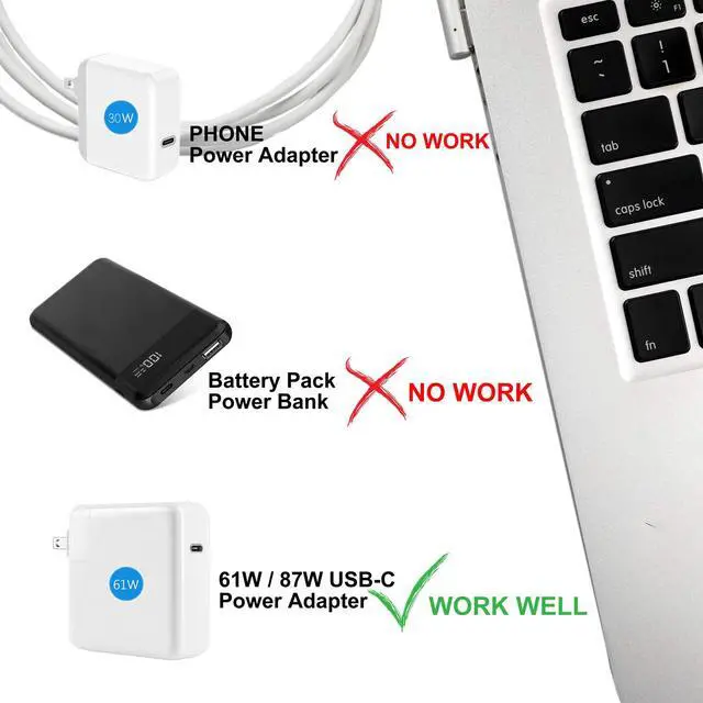 Alt view image 2 of 6 - USB-C Type C to Mag-safe2 Charging Cable USB C to Mag-safe2 (T-Tip) Cable Compatible with MacBook Air Macbook Pro