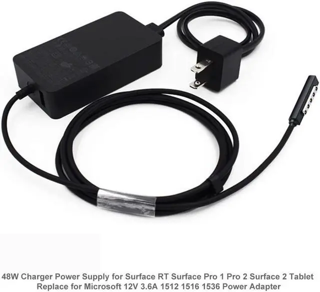 Alt view image 4 of 6 - 48W Surface Pro 2 Charger for Microsoft Surface RT Surface Pro 2 Pro 1 Surface 2 Tablet Microsoft 1512 1516 1536 12V 3.6A 48W Surface Power Supply MS Surface Pro 2 Ac Adapter with 5V USB Port