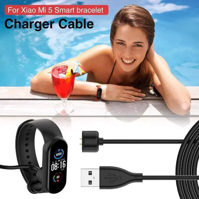 Alt view image 6 of 7 - 2-Pack Replacement Charging Cable for Xiaomi Mi Band 5 USB Charging Charger Adapter