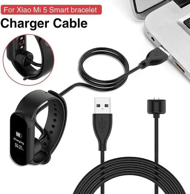 Alt view image 4 of 7 - 2-Pack Replacement Charging Cable for Xiaomi Mi Band 5 USB Charging Charger Adapter