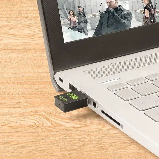 Alt view image 6 of 7 - USB WiFi Bluetooth Adapter, 600mbps Dual Band 2.4G/5G Wireless WiFi Dongle Network Card for for Laptop Desktop Windows 10/8/8.1/7