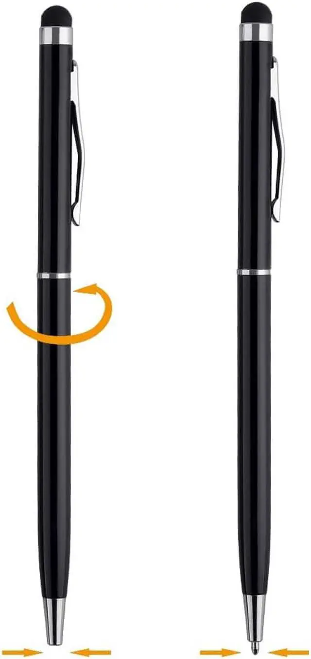Alt view image 2 of 7 - Stylus Pen 10pcs Universal 2 in 1 Capacitive Stylus Ballpoint Pen for iPad,iPhone,Samsung,HTC,Kindle,Tablet,All Capacitive Touch Screen Device