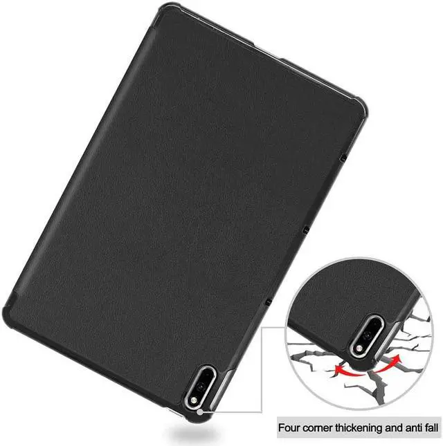 Alt view image 2 of 6 - Case for Huawei MatePad 10.4 inch 2020 (BAH3-AL00/BAH3-W09), Slim Lightweight Tri-Fold Stand Smart Shockproof Protective Cover with Auto Sleep/Wake
