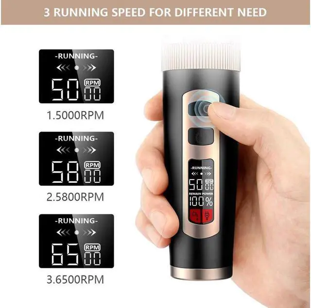 Alt view image 3 of 7 - Dog Grooming Clippers Professional Heavy Duty 2 in 1 with Small Trimmer Blade Quiet Rechargeable Cordless Electric Hair Cutting Kit for Dogs Cats Pets