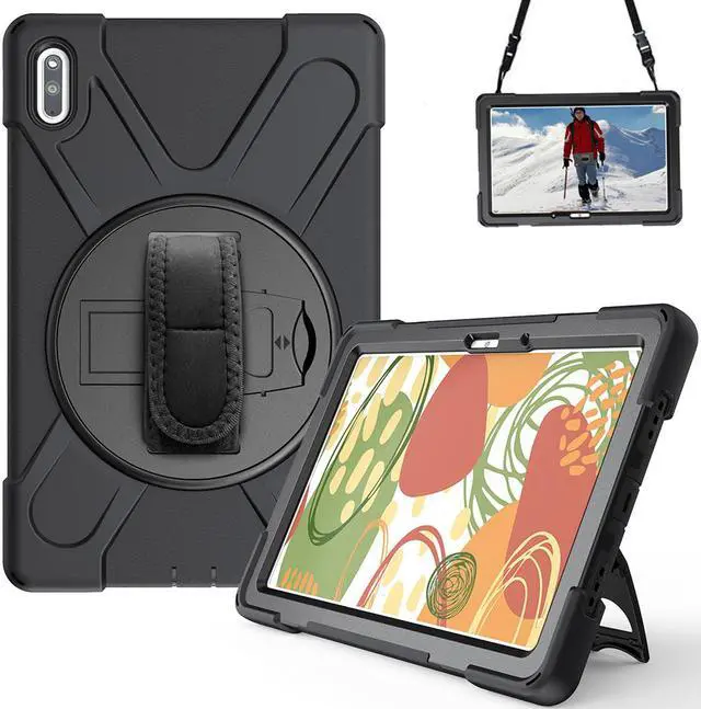 Main image of Huawei MatePad 10.4 2020 Case with Hand Strap and Shoulder Belt Shockproof Cover for Huawei MatePad 10.4 inch 2020 Model BAH3-W09 / BAH3-AL00