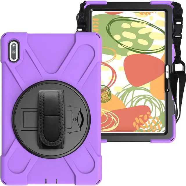 Alt view image 4 of 5 - Huawei MatePad 10.4 2020 Case with Hand Strap and Shoulder Belt Shockproof Cover for Huawei MatePad 10.4 inch 2020 Model BAH3-W09 / BAH3-AL00