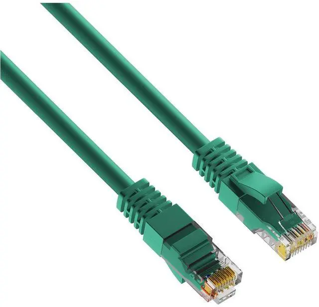 Alt view image 3 of 5 - Cat 6 Ethernet Cable - 2 Pack Cat6 Cables Green - Snagless Internet Cable Pure Copper Computer Network Patch Cord UL Listed, 26AWG - Includes Cable Ties