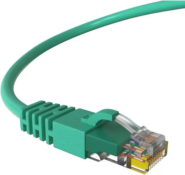 Alt view image 4 of 5 - Cat 6 Ethernet Cable - 2 Pack Cat6 Cables Green - Snagless Internet Cable Pure Copper Computer Network Patch Cord UL Listed, 26AWG - Includes Cable Ties