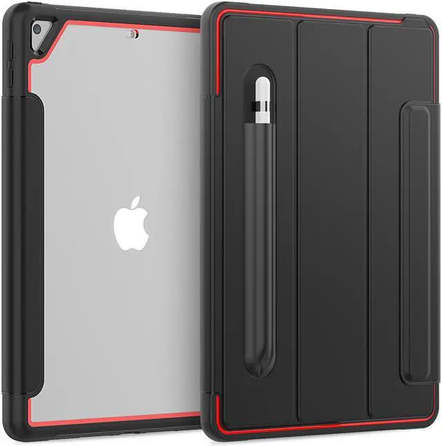 Main image of New iPad 7th Generation 10.2 inch Case 2019 with Pencil Holder Smart Stand Cover with Auto Wake/Sleep for Apple iPad 10.2" Model A2197 / A2198 / A2200