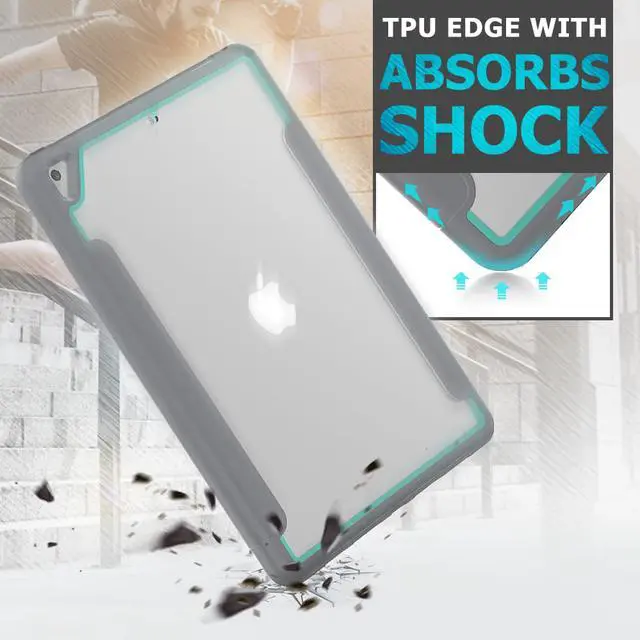 Alt view image 4 of 6 - New iPad 7th Generation 10.2 inch Case 2019 with Pencil Holder Smart Stand Cover with Auto Wake/Sleep for Apple iPad 10.2" Model A2197 / A2198 / A2200