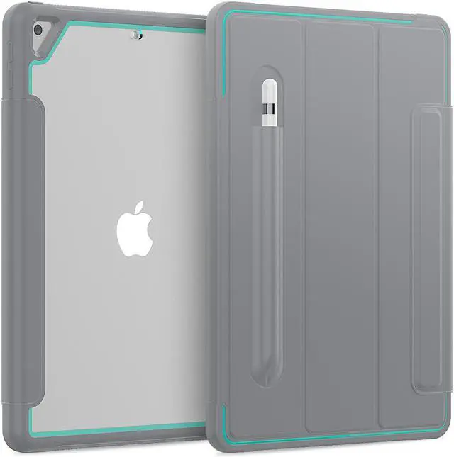Main image of New iPad 7th Generation 10.2 inch Case 2019 with Pencil Holder Smart Stand Cover with Auto Wake/Sleep for Apple iPad 10.2" Model A2197 / A2198 / A2200