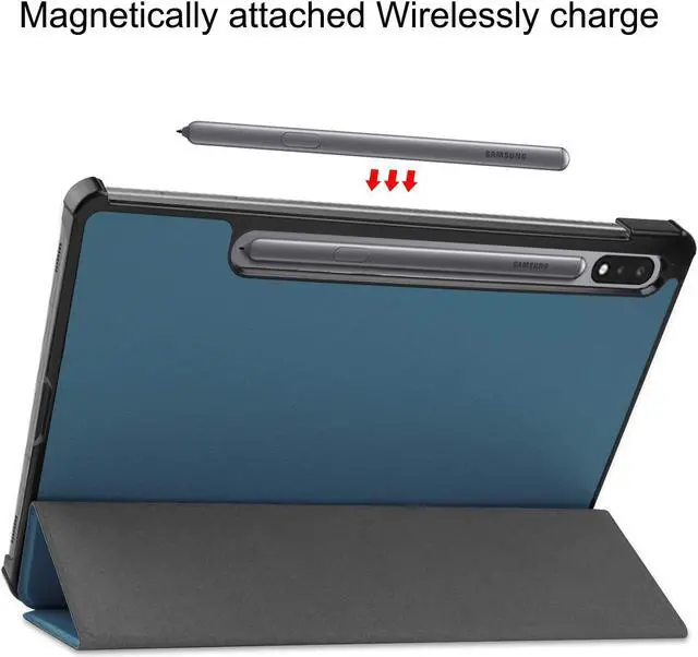 Alt view image 3 of 7 - Case for Samsung Galaxy S8 / Tab S7 11 inch Slim Protective Leather Cover for Galaxy Tab S8 S7 11 inch Model SM-X700 / SM-X706 / SM-T870 / SM-T875 Tablet