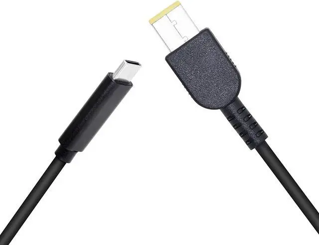 Alt view image 2 of 6 - 6ft 65W PD USB Type C Male Input to Slim Tip Power Charging Cable for Lenovo B50 G40 G50 G70 G505S Z40 Z50 Z70