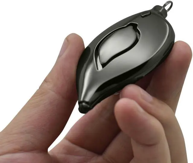 Alt view image 4 of 7 - Leaf Shape Metal Safe Sound Personal Alarm 130dB Emergency Safety and Self Defense Security Alarm Keychain with LED Light for Women, Kids, Elderly