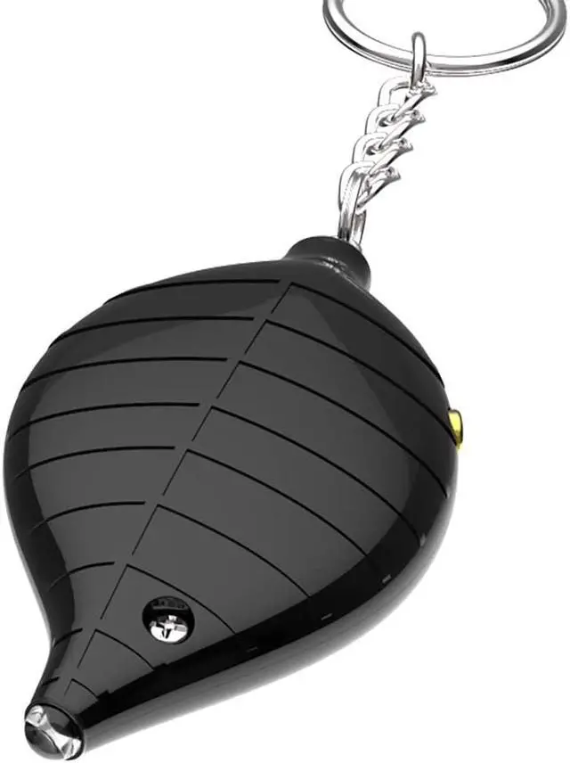 Alt view image 2 of 7 - Leaf Shape Metal Safe Sound Personal Alarm 130dB Emergency Safety and Self Defense Security Alarm Keychain with LED Light for Women, Kids, Elderly