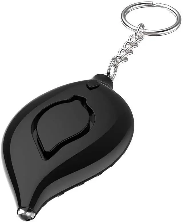 Alt view image 5 of 7 - Leaf Shape Metal Safe Sound Personal Alarm 130dB Emergency Safety and Self Defense Security Alarm Keychain with LED Light for Women, Kids, Elderly