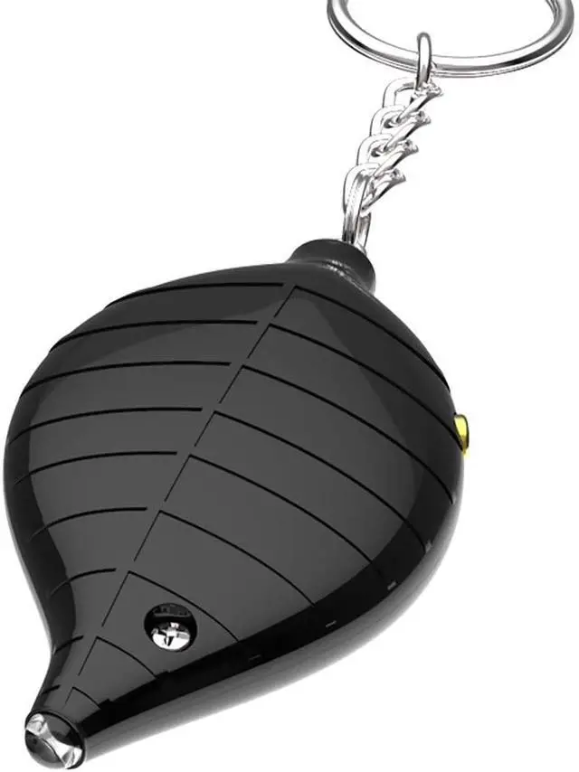 Alt view image 6 of 7 - Leaf Shape Metal Safe Sound Personal Alarm 130dB Emergency Safety and Self Defense Security Alarm Keychain with LED Light for Women, Kids, Elderly