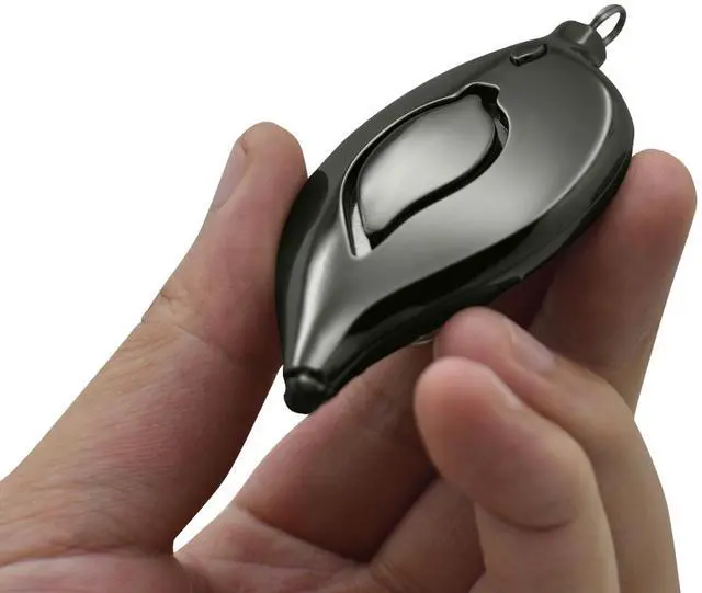 Alt view image 2 of 7 - Leaf Shape Metal Safe Sound Personal Alarm 130dB Emergency Safety and Self Defense Security Alarm Keychain with LED Light for Women, Kids, Elderly
