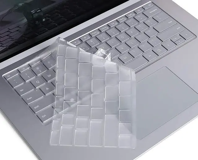 Alt view image 2 of 7 - Surface Laptop 3 15 inch Case with Keyboard Cover [Heavy Duty] Slim Rubberized Shockproof Hard Cover with Fold Kickstand for Microsoft Surface Laptop 3 15 inch cover Model 1873