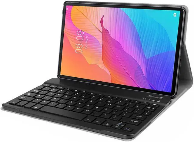Alt view image 2 of 7 - Huawei MatePad T8 8.0 inch Keyboard Case PU Leather Tablet Cover with Detachable Bluetooth Keyboard for for Huawei Matepad T8 Model Kobe2-L03 KOB2-L09 2020