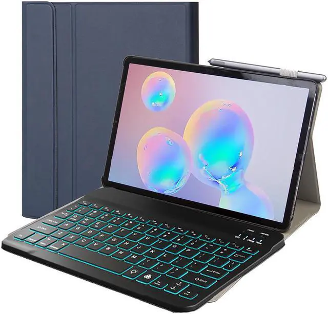 Main image of Galaxy Tab A7 SM-T500 SM-T505 10.4 inch 2020 Keyboard Case with Pen Holder Slim Shell Magnetic Detachable Wireless 7 Colors Backlit Keyboard Cover for Samsung Galaxy Tab A7 T500 T505 10.4"