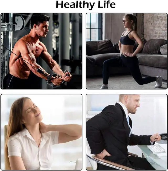 Alt view image 4 of 7 - Massage Gun Handheld Deep Muscle Massager Cordless Vibration Massage Device Helps Relieve Muscle Soreness and Stiffness