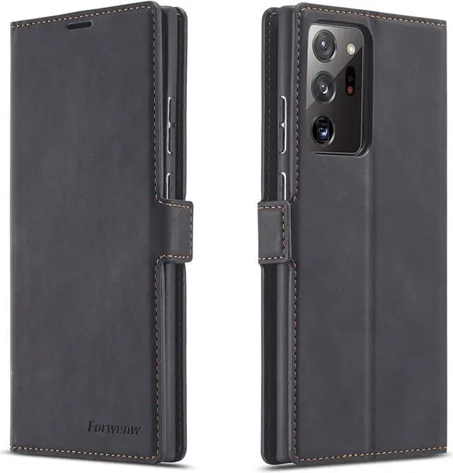 Main image of Samsung Galaxy Note 20 Ultra 5G Case, Premium PU Leather Cover TPU Bumper with Card Holder Kickstand Hidden Magnetic Shockproof Flip Wallet Case for Samsung Galaxy Note 20 Ultra 5G