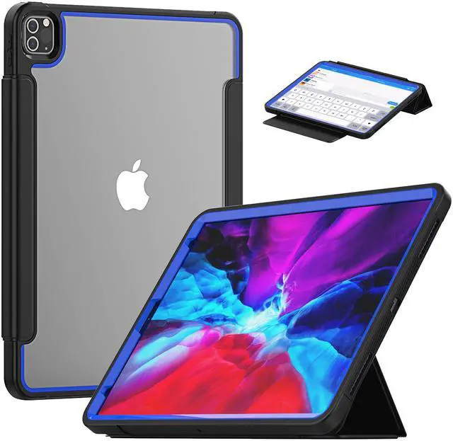 Alt view image 6 of 7 - iPad Pro 12.9 inch Case 2020 2018 with Stand / Pencil Holder, Auto Wake/Sleep - Support Pencil Wireless Charging - Smart Protective Cover for iPad Pro 12.9 inch 2020 2018