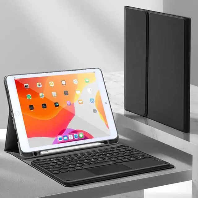 Alt view image 6 of 7 - iPad Keyboard Case for iPad 10.2 2019 (7th Generation) - iPad Pro Air 3 10.5 inch - iPad Pro 10.5 2017 - 7 Colors Backlight, Magnetically Detachable Wireless Keyboard - Folio Cover