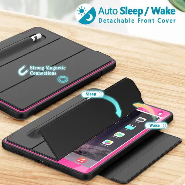 Alt view image 3 of 6 - New iPad 9.7 inch 2017 2018 Case iPad 5th 6th Generation Case Smart Magnetic Auto Sleep Wake Stand Cover