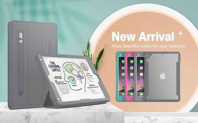 Alt view image 5 of 7 - New iPad 9.7 inch 2017 2018 Case iPad 5th 6th Generation Case Smart Magnetic Auto Sleep Wake Stand Cover