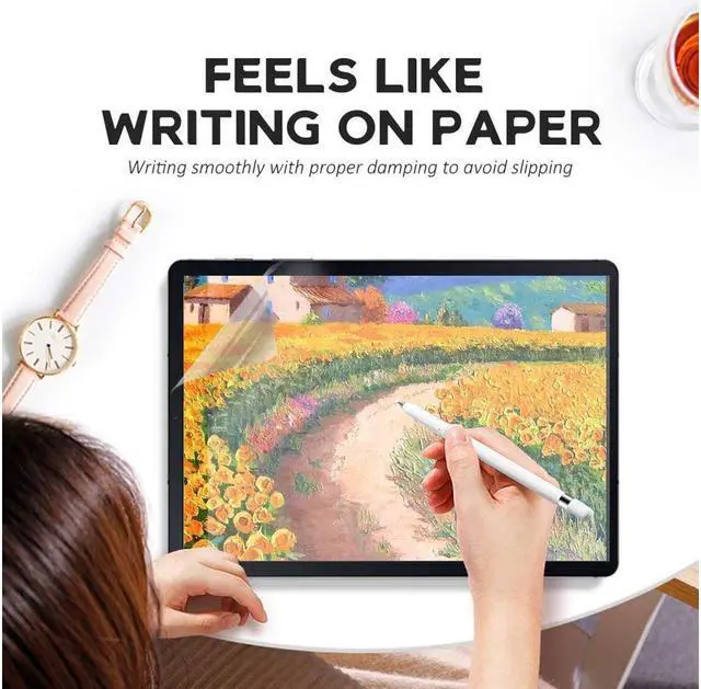 Alt view image 2 of 7 - Paperfeel Screen Protector for Galaxy Tab S6 10.5 2019 / Galaxy Tab S5e 10.5 inch 2019 Matte Screen Protector Anti Glare with Easy Installation Kit Write and Draw Like on Paper