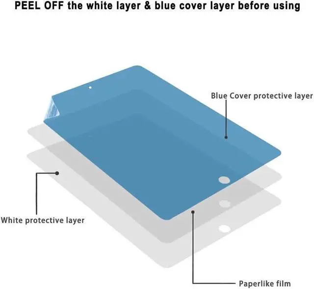 Alt view image 7 of 7 - Paperfeel Screen Protector for Galaxy Tab S6 10.5 2019 / Galaxy Tab S5e 10.5 inch 2019 Matte Screen Protector Anti Glare with Easy Installation Kit Write and Draw Like on Paper