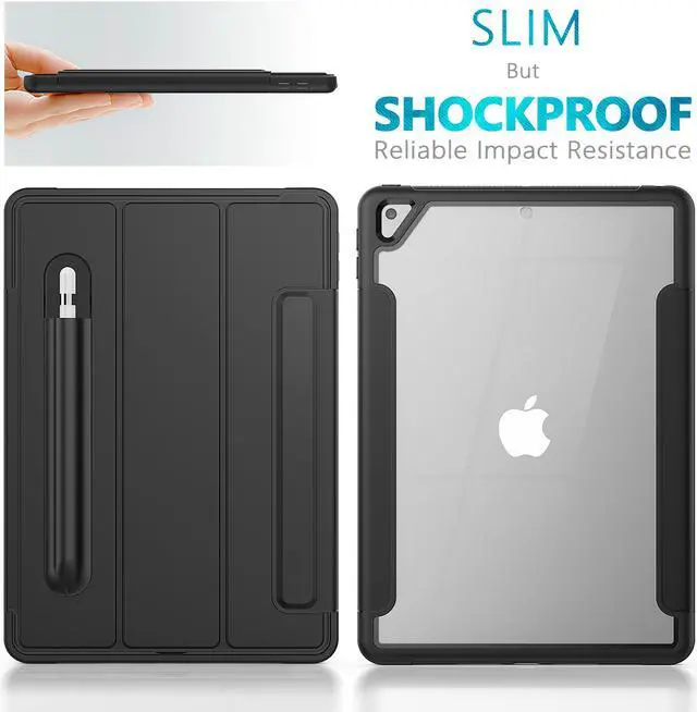 Alt view image 4 of 6 - iPad 8th Generation 2020 / iPad 7th Generation 2019 Case with Pencil Holder Smart Stand Cover with Auto Wake Sleep for iPad 10.2" iPad 8th Gen 2020 and iPad 7th Gen 2019