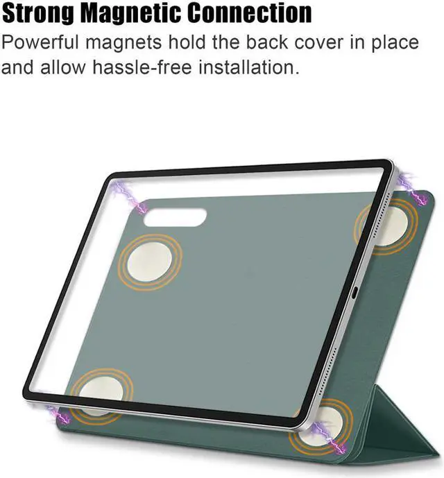 Alt view image 5 of 7 - Case for New iPad Air 4 10.9 Inch 2020 4th Generation with Pencil Holder Smart Protective Stand Cover with Auto Sleep Wake