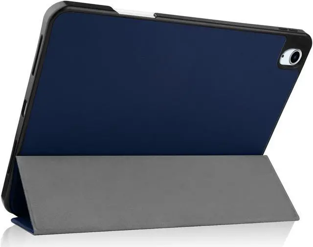 Alt view image 4 of 7 - Case for New iPad Air 5 Air 4 10.9 Inch 2022 2020 5th 4th Generation with Pencil Holder, Lightweight Soft TPU Back and Trifold Smart Protective Cover with Auto Sleep/ Wake