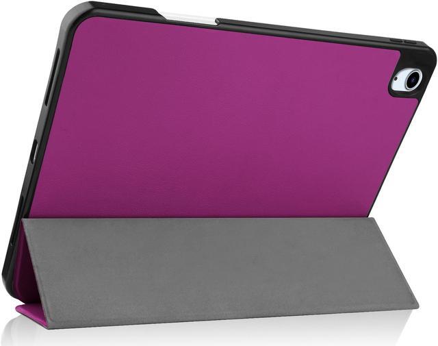 Alt view image 4 of 7 - Case for New iPad Air 5 Air 4 10.9 Inch 2022 2020 5th 4th Generation with Pencil Holder, Lightweight Soft TPU Back and Trifold Smart Protective Cover with Auto Sleep/ Wake