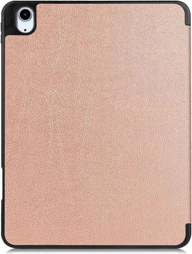 Alt view image 6 of 6 - Case for New iPad Air 5 Air 4 10.9 Inch 2022 2020 5th 4th Generation with Pencil Holder, Lightweight Soft TPU Back and Trifold Smart Protective Cover with Auto Sleep/ Wake