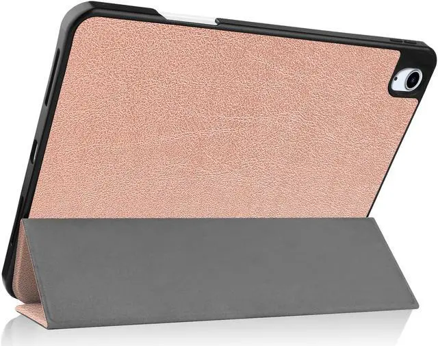 Alt view image 4 of 6 - Case for New iPad Air 5 Air 4 10.9 Inch 2022 2020 5th 4th Generation with Pencil Holder, Lightweight Soft TPU Back and Trifold Smart Protective Cover with Auto Sleep/ Wake