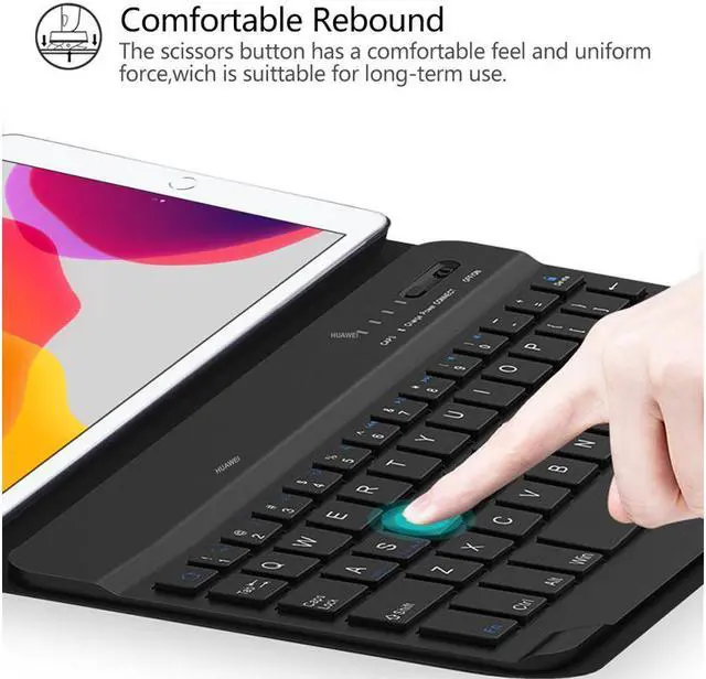Alt view image 2 of 7 - Wireless Keyboard Case for New iPad 8 Generation 10.2 inch 2020 and iPad 10.2 inch 2019  Smart Stand Case with Detachable Keyboard for iPad 10.2 inches 2019 / iPad 8 10.2" 2020