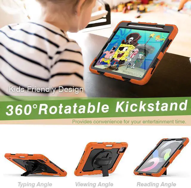 Alt view image 2 of 7 - Case for iPad Air 5 / Air 4 10.9 inch 2022 2020 and iPad Pro 11 inch 2021 2020 2018 with 360 Degree Rotating / Shoulder Strap Protective Cover
