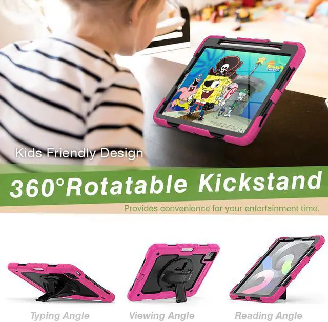Alt view image 5 of 7 - Case for iPad Air 5 / Air 4 10.9 inch 2022 2020 and iPad Pro 11 inch 2021 2020 2018 with 360 Degree Rotating / Shoulder Strap Protective Cover