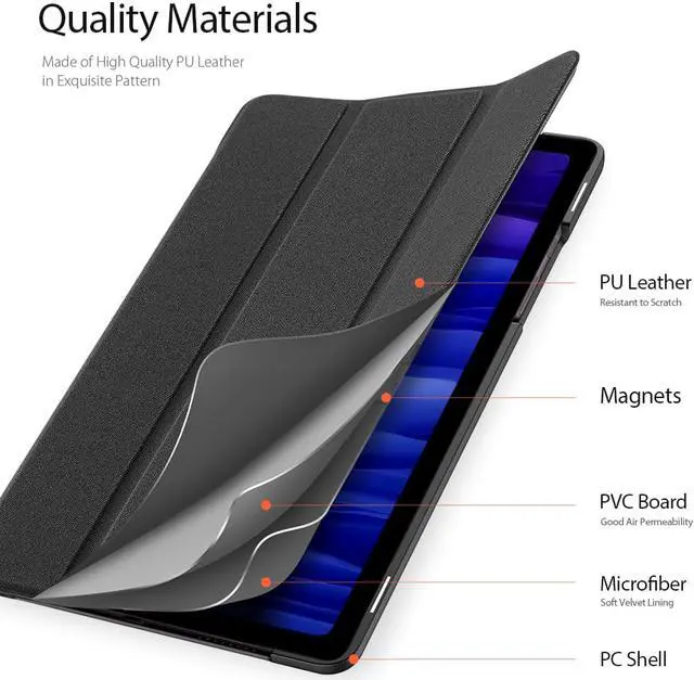 Alt view image 4 of 7 - Case for Samsung Galaxy Tab A7 10.4 Inch 2020 Release Trifold Protective Stand Cover for 10.4 Inch Samsung Galaxy A7 2020 Tablet with Multi Viewing Angle & Anti-Slip